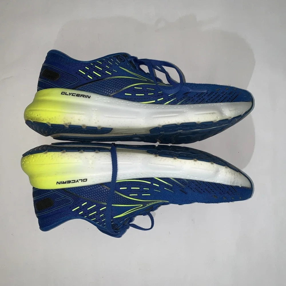 Brooks Glycerin 20 Shoes Mens Size 11 Blue Mesh Running Sneakers 1103821D482